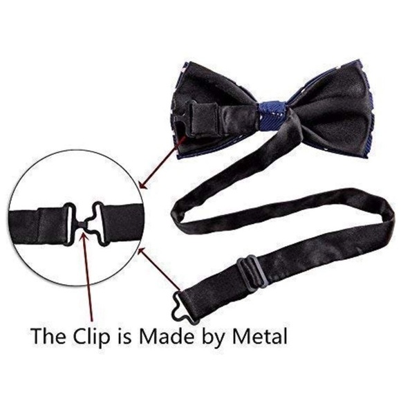 MEN’S 8 PACK CLIP ON BOW TIE BUNDLE SET *NWT*